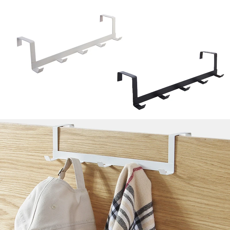 Home Creation Bathroom - Hooks Over The Door 5 Hooks