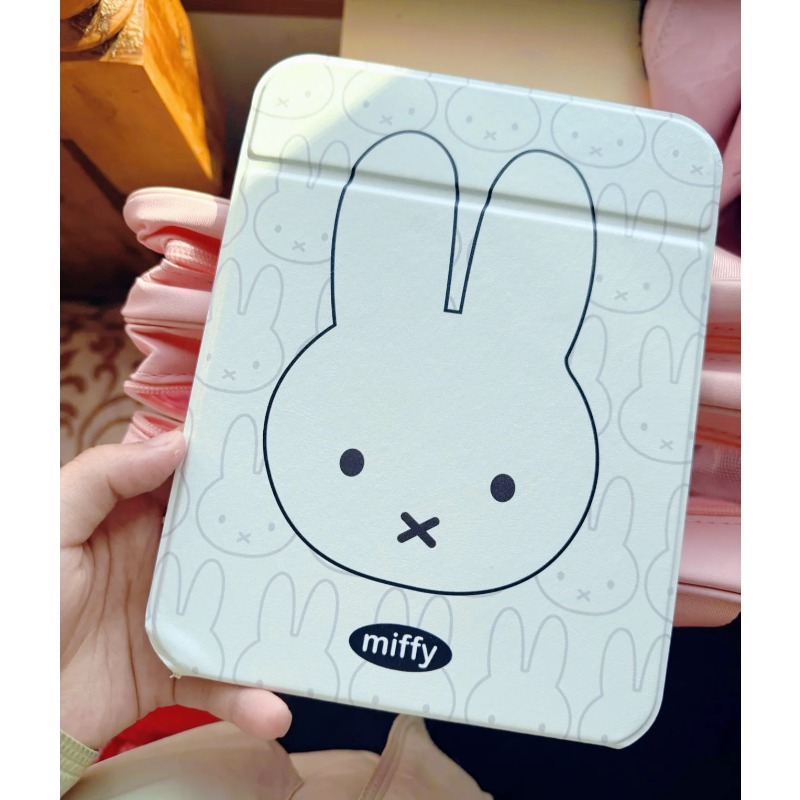 Home Goods Bathroom Accessories - Miffy Bunny Makeup Mirror Portable Flip-Up