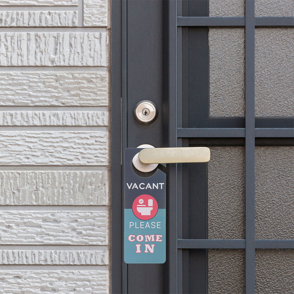 Home Bathroom Occupied Sign - 2Pcs Bathroom Use Sign Double-Sided PVC