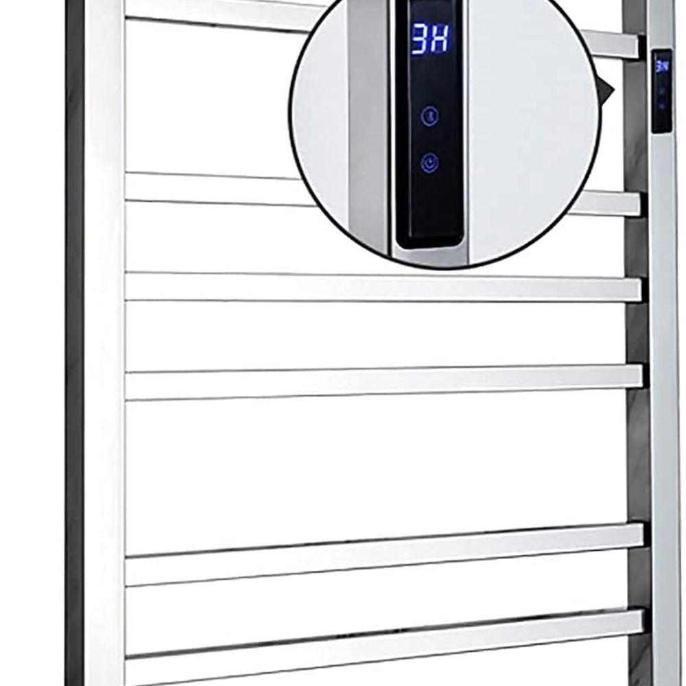 Towel Bar Stainless - Electric Towel Warmer,with Timer Wall Mounted