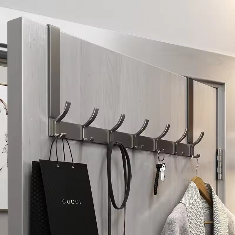 Home Creation Bathroom - Over-Door Home Organizer Rack Quick Install