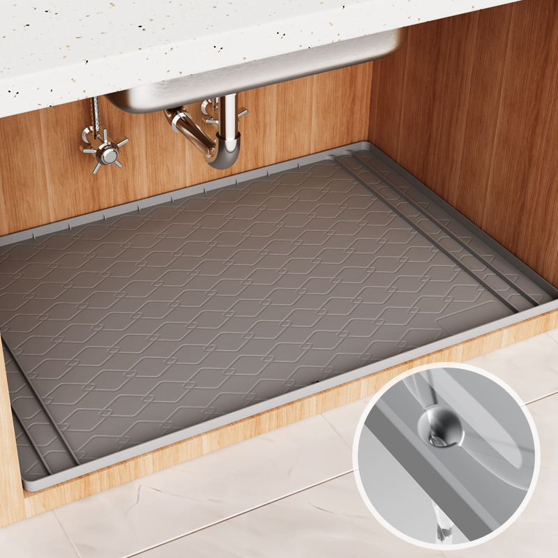 Home Essentials Bathroom Cabinet - Silicone Under Sink Mat Kitchen Essentials