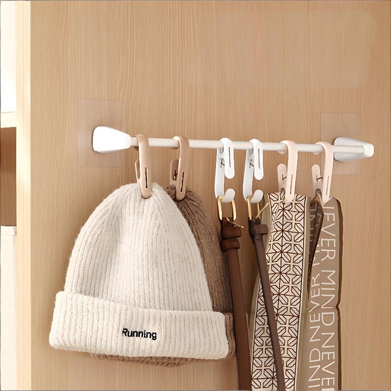 Home Bathroom Supplies - Multi-Purpose Hanging Clips Hooks Portable Plastic