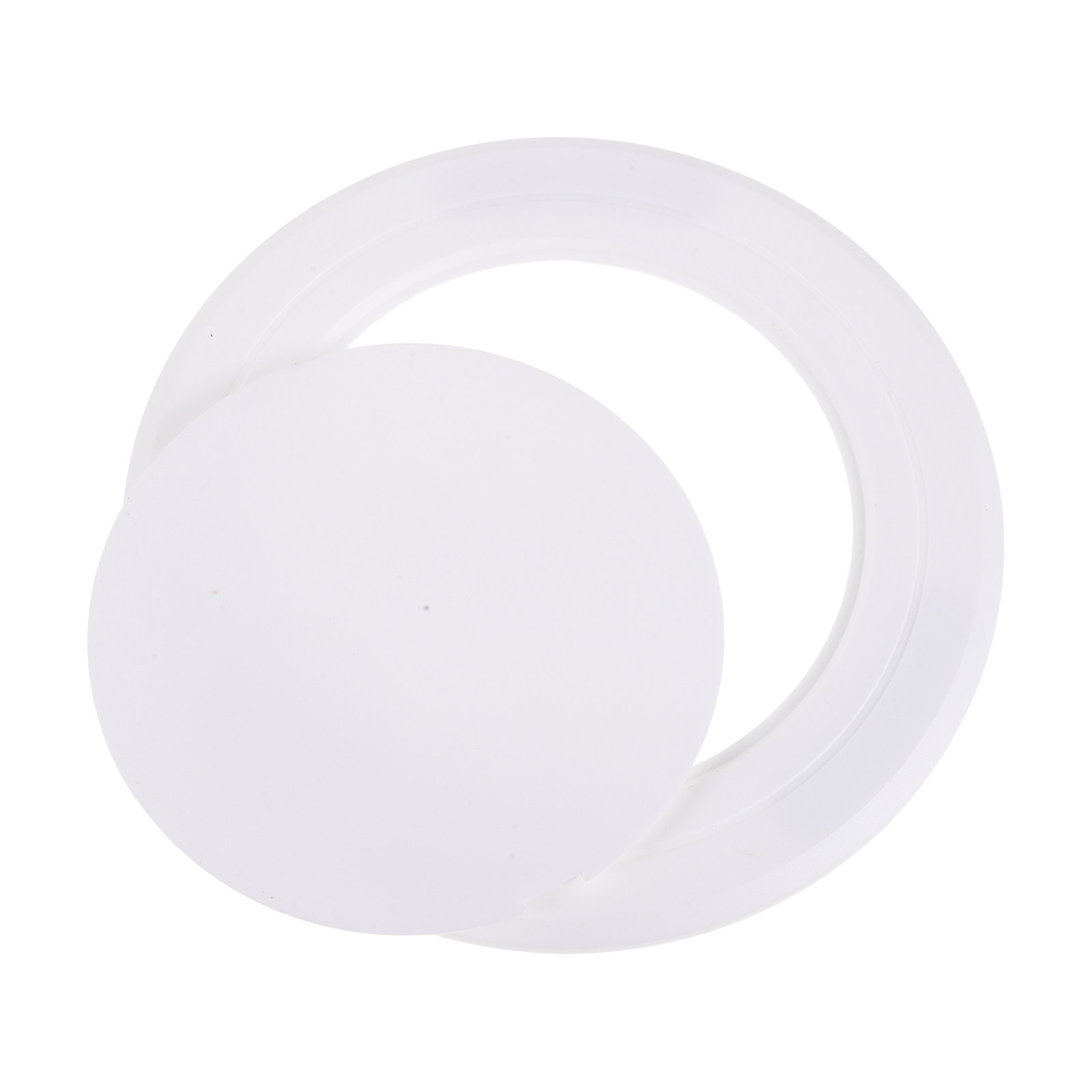 Home Bathroom Plumbing - Adhesive Round Wall Plate Cover 4