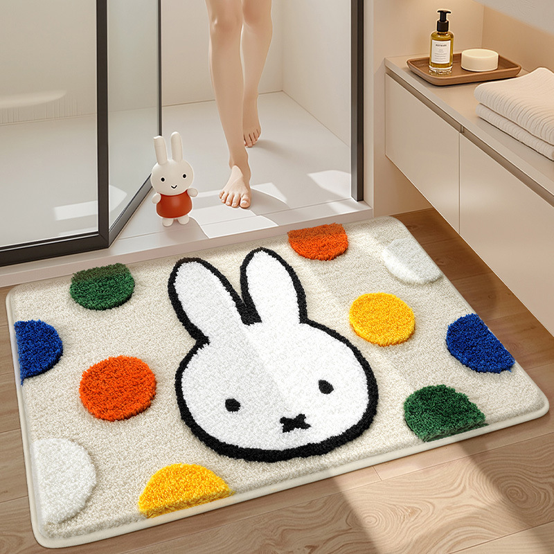 Home Goods Bathroom Accessories - Kawaii Miffy Floor Mat Cartoon Miffy