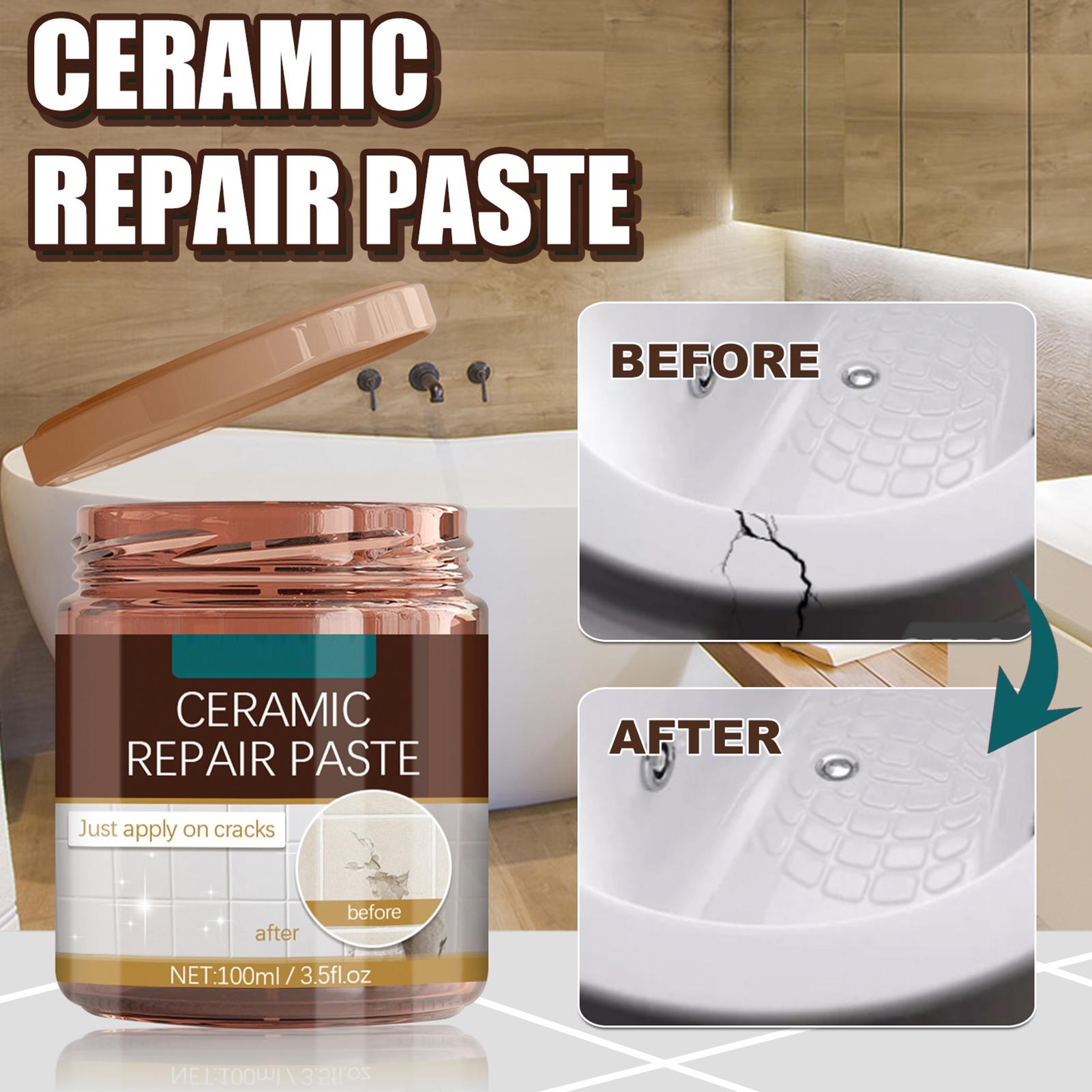 Home Bathroom Repair - Bathtub Crack Repair Paste Kit Enamel