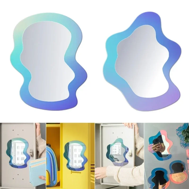 Home Essentials Bathroom Cabinet - Magnetic Geometric Pattern Mirror Creative Home