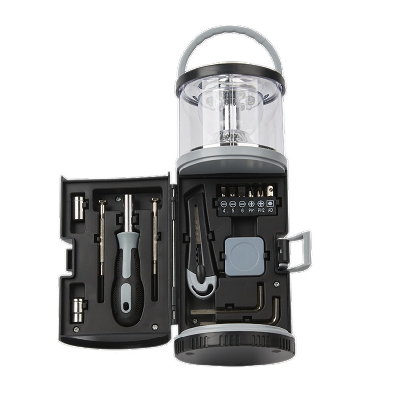 Home Bathroom Repair - Camping Lantern with Hand Tool Set