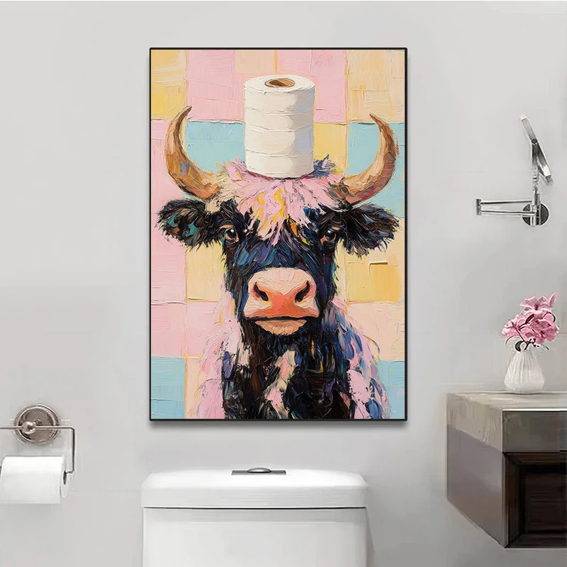 1pc frameless Toilet Paper Ani - đánh giá và giá Home Bathroom Wallpaper