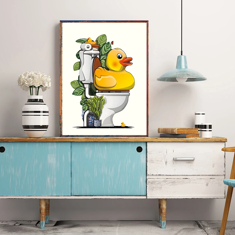 1PCS Frameless Fun Bathroom An - đánh giá và giá Home Bathroom Wallpaper