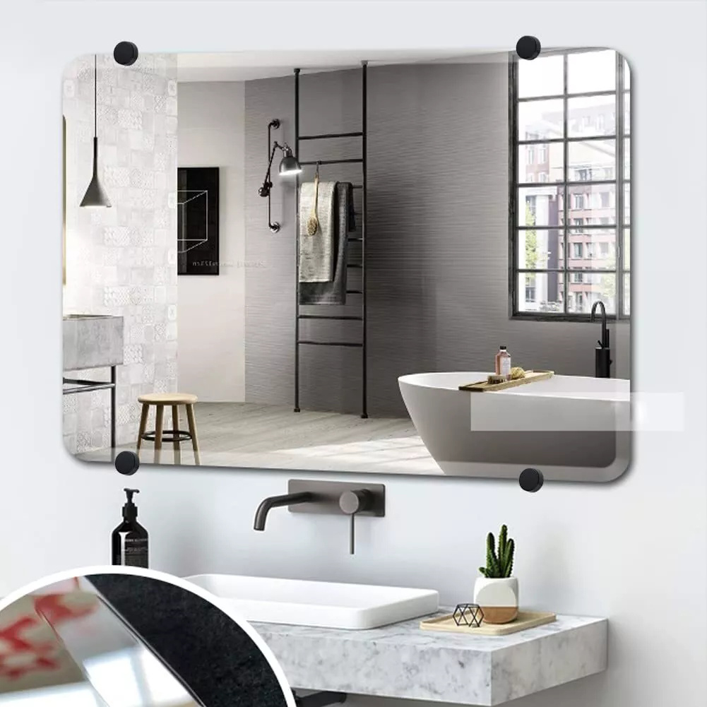 4 Set Mirror Clips Mirror Hang - đánh giá và giá Home Hardware Bathroom Mirrors