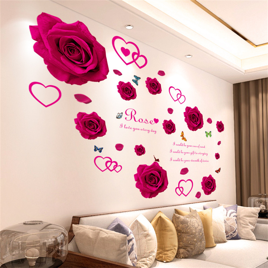 3D Butterfly Flower Colorful W - đánh giá và giá Home Bathroom Wallpaper