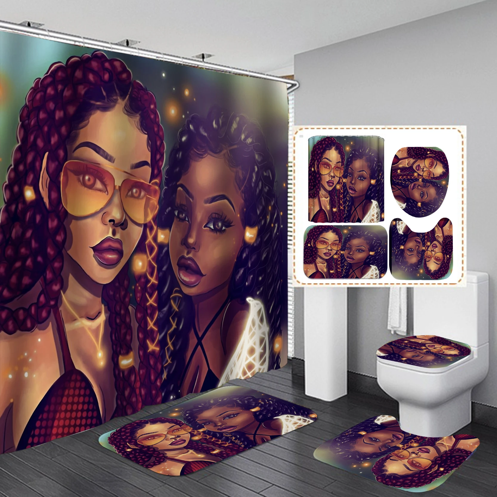 Home Goods Cool African Girl C - đánh giá và giá Home Goods Bathroom Accessories