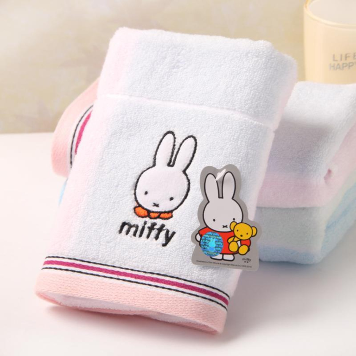 Miffy Rabbit Pure Cotton Towel - đánh giá và giá Home Goods Bathroom Accessories
