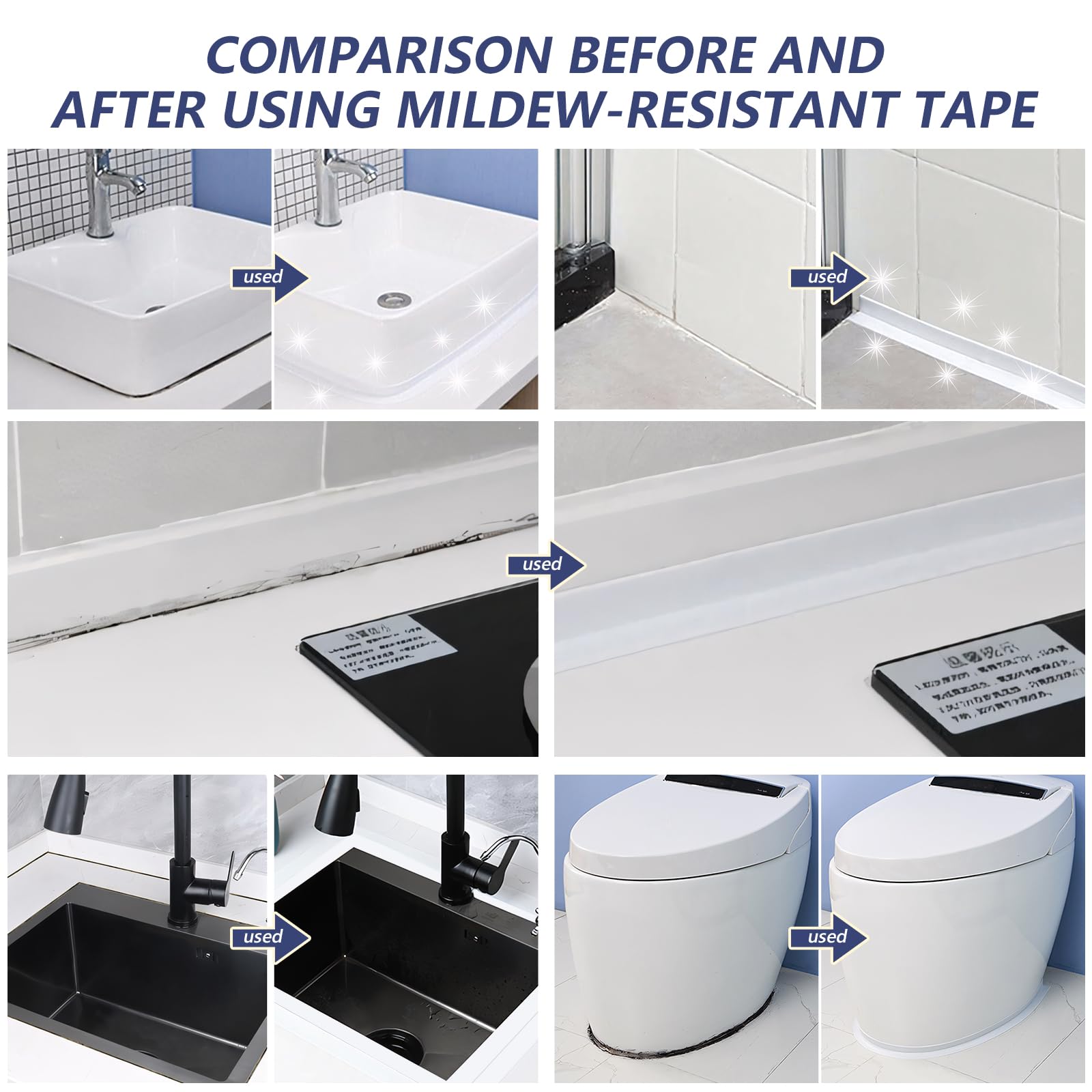 3.2m Waterproof Sealing Tape F - đánh giá và giá Home Bathroom Plumbing