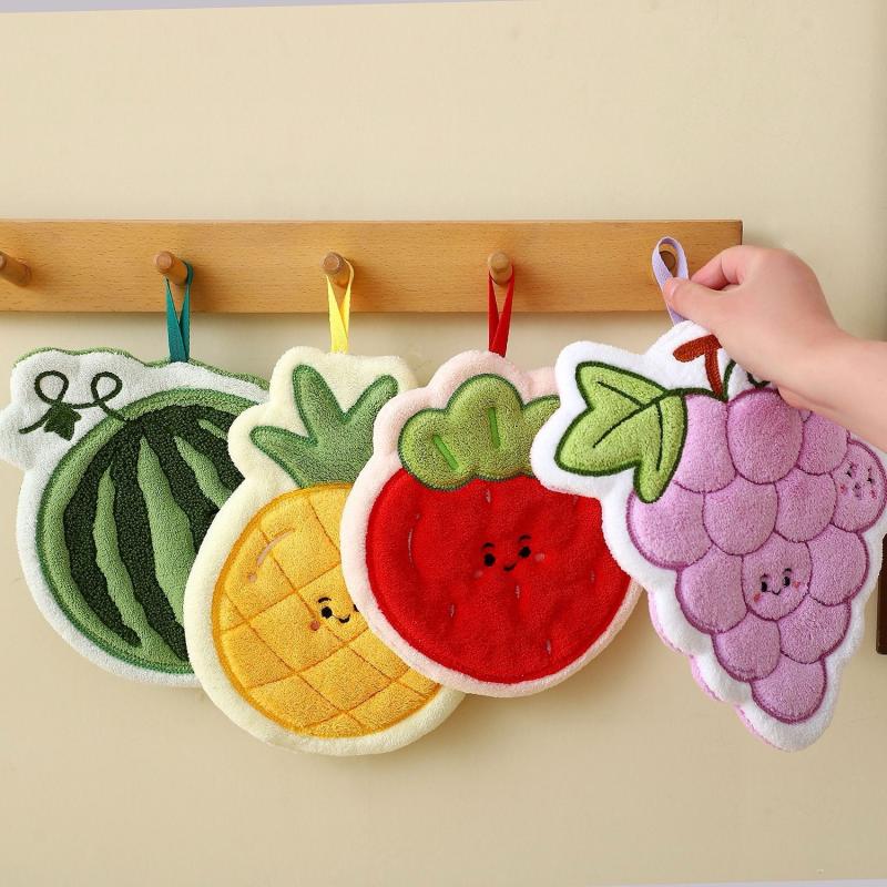 Fruit Hand Towel Kitchen Absor - đánh giá và giá Home Bathroom Supplies