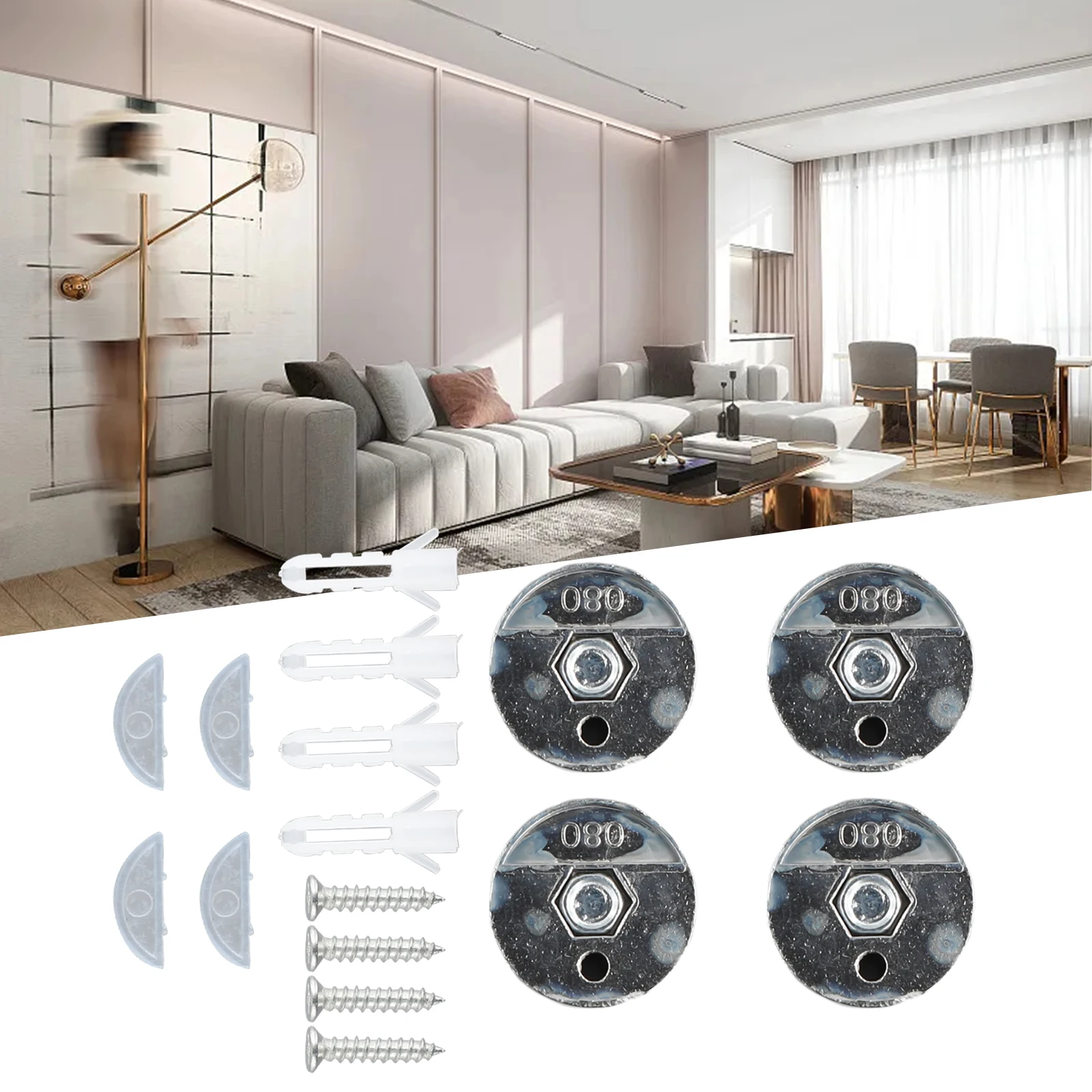 4pcs Glass Mirror Clips Mirror - đánh giá và giá Home Hardware Bathroom Mirrors
