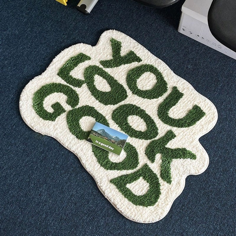 Tufted You Look Good Rug Custo - đánh giá và giá Home Goods Bathroom Rugs