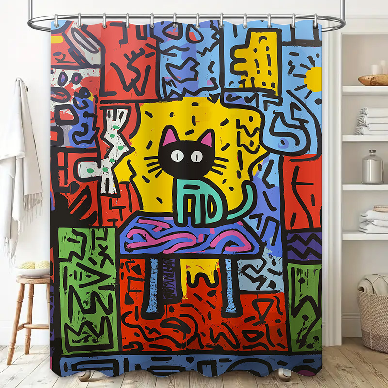 Bright Graffiti Abstract Cat S - đánh giá và giá Home Bathroom Remodel