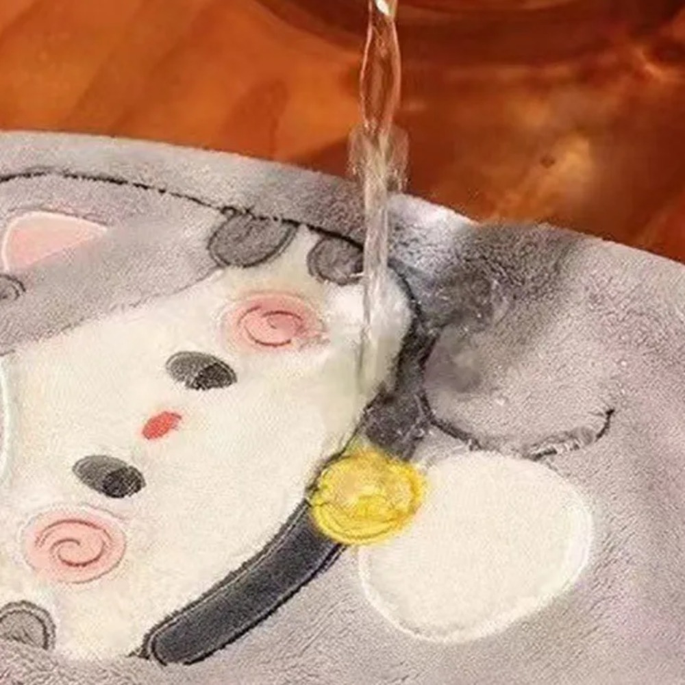 Cute Cat Hand Towel Quick Dryi - đánh giá và giá Home Bathroom Supplies