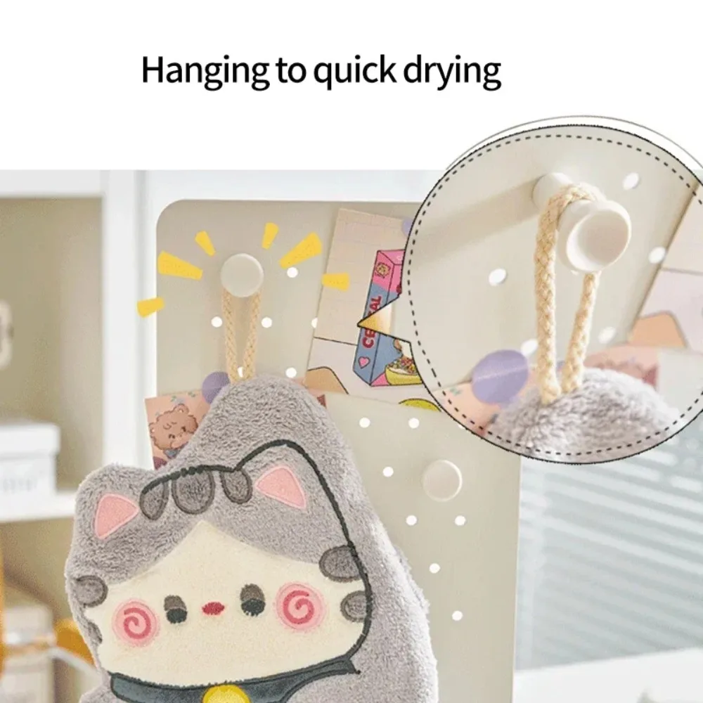 Cute Cat Hand Towel Quick Dryi - đánh giá và giá Home Bathroom Supplies