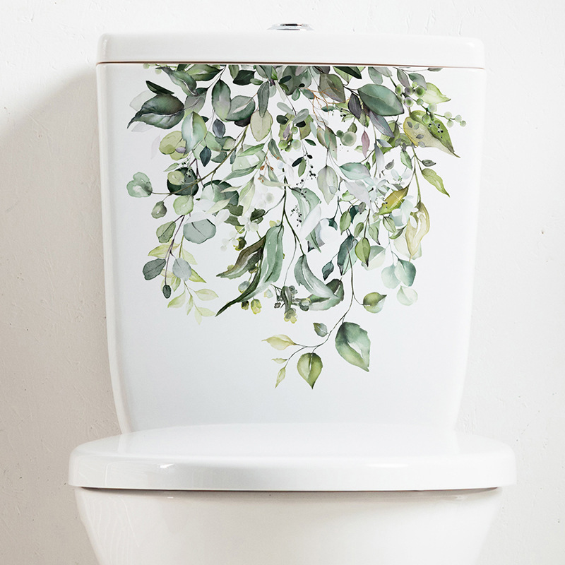 Fresh Green Plant Leaves Bathr - đánh giá và giá Home Bathroom Remodel