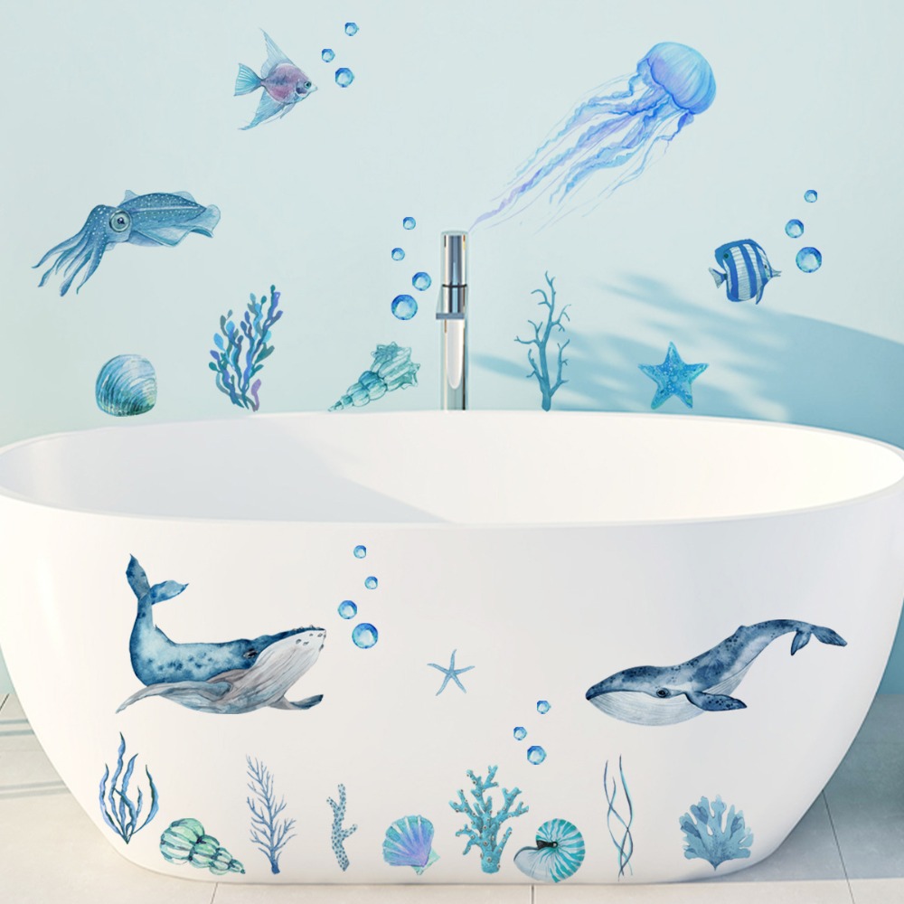Bathtub Wall Stickers Ornament - đánh giá và giá Home Bathroom Wallpaper