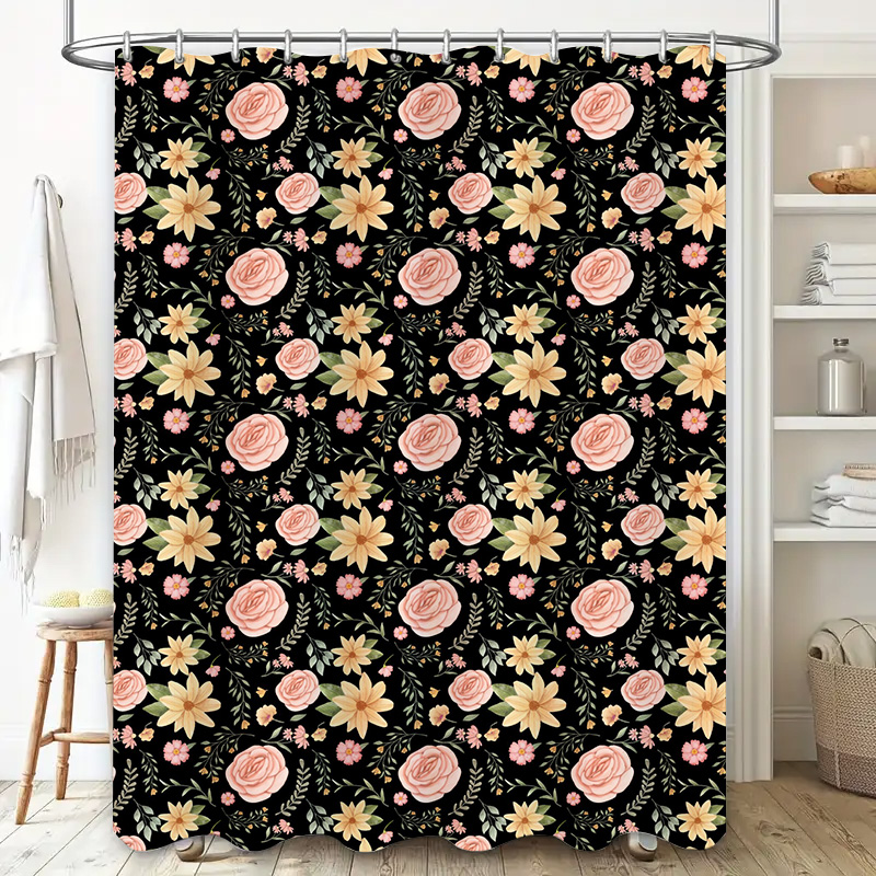 Black White Patterned Shower C - đánh giá và giá Home Bathroom Remodel