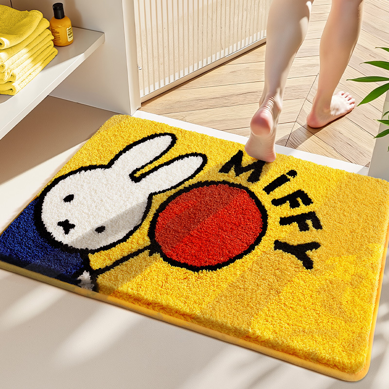 Kawaii Miffy Floor Mat Cartoon - đánh giá và giá Home Goods Bathroom Accessories
