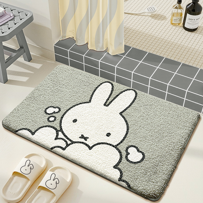 Kawaii Miffy Floor Mat Cartoon - đánh giá và giá Home Goods Bathroom Accessories