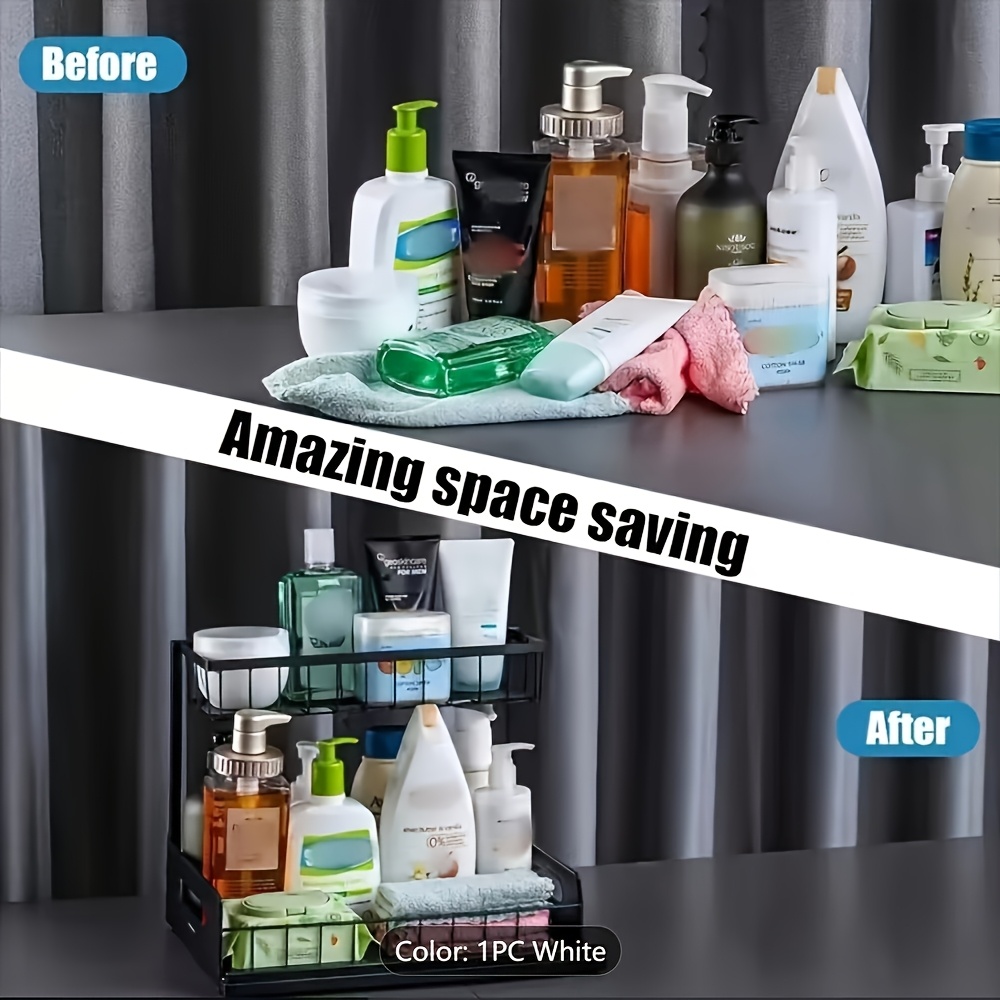 Under Sink Kitchen Storage Rac - đánh giá và giá Home Essentials Bathroom Cabinet