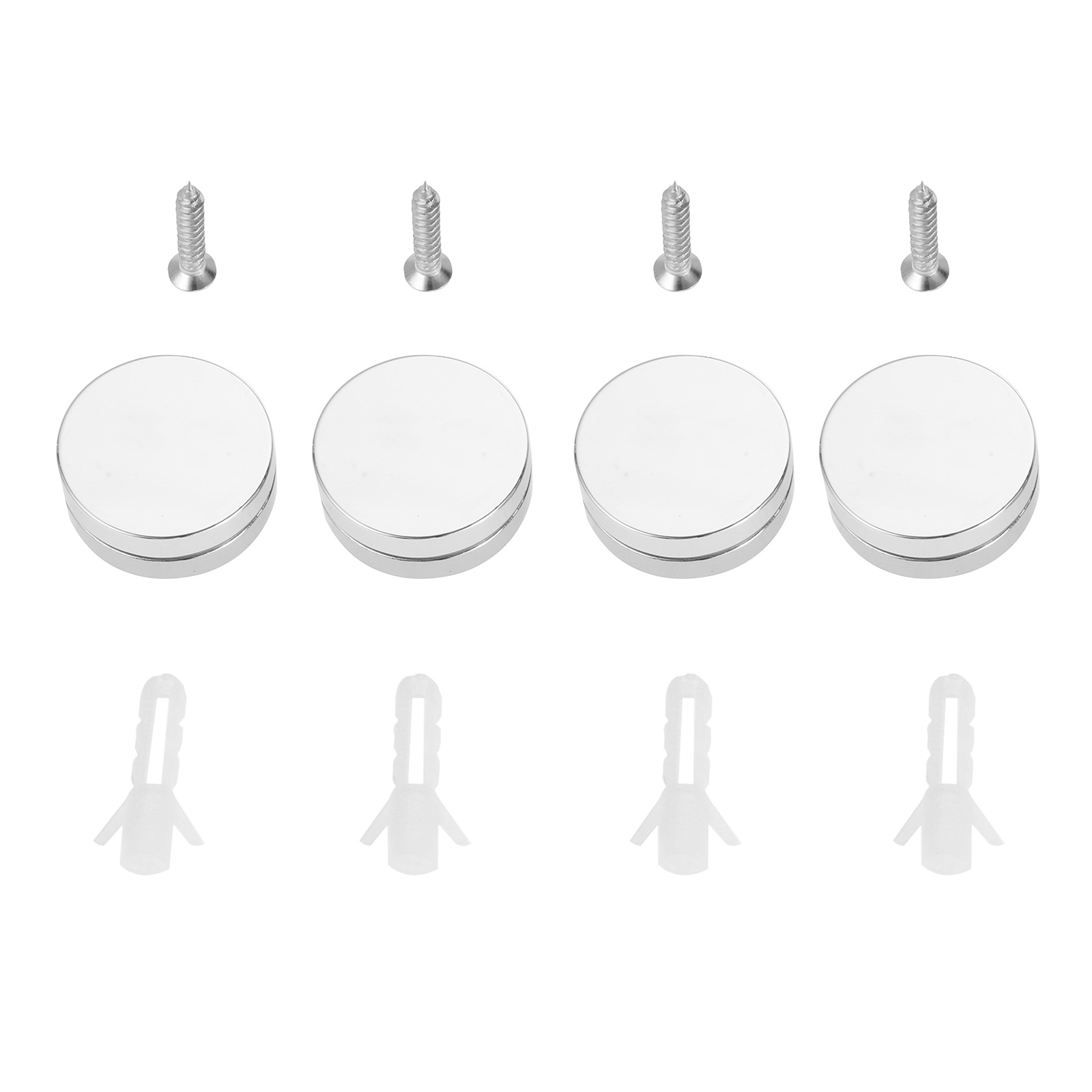 4Pcs 27mm Round Glass Clamp Mi - đánh giá và giá Home Hardware Bathroom Mirrors