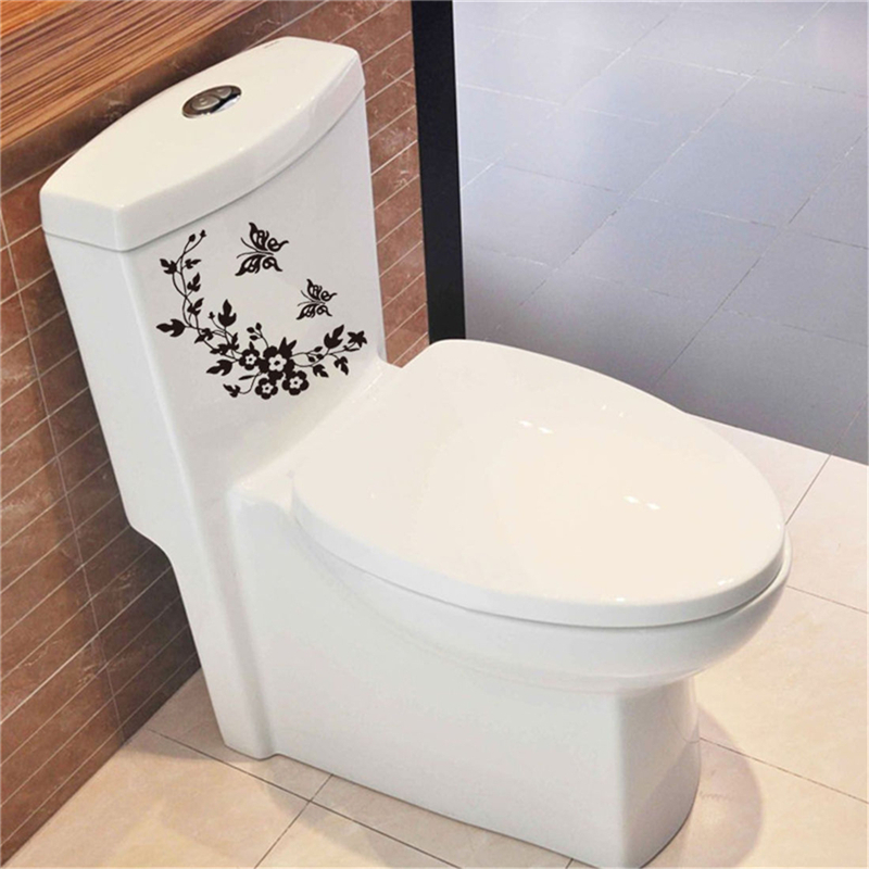 Butterfly Flower Vine Bathroom - đánh giá và giá Home Bathroom Wallpaper