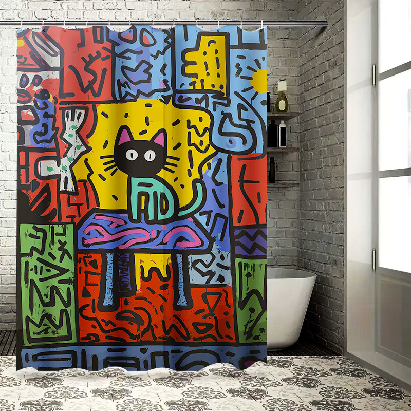 Brightly Colored Graffiti Show - đánh giá và giá Home Bathroom Remodel