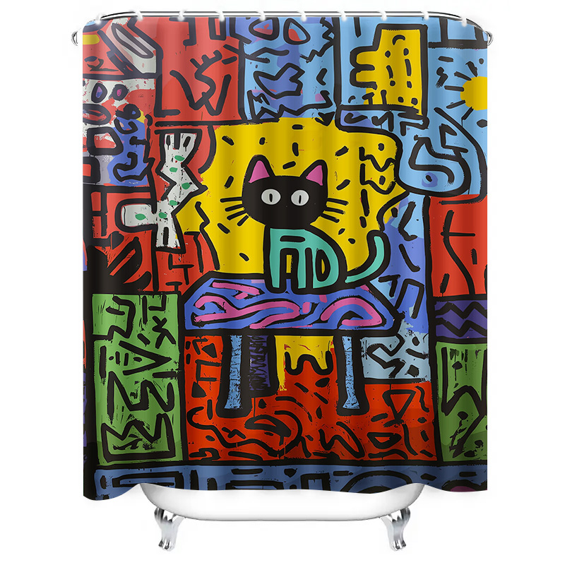 Brightly Colored Graffiti Show - đánh giá và giá Home Bathroom Remodel