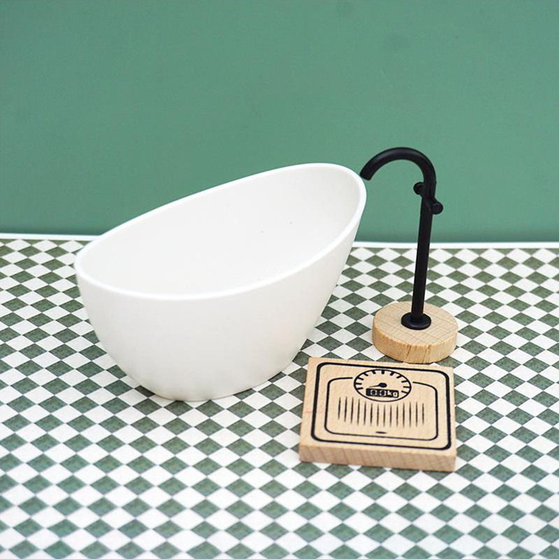 1:6/1:12 Dollhouse Miniature B - đánh giá và giá Home Bathroom Supplies