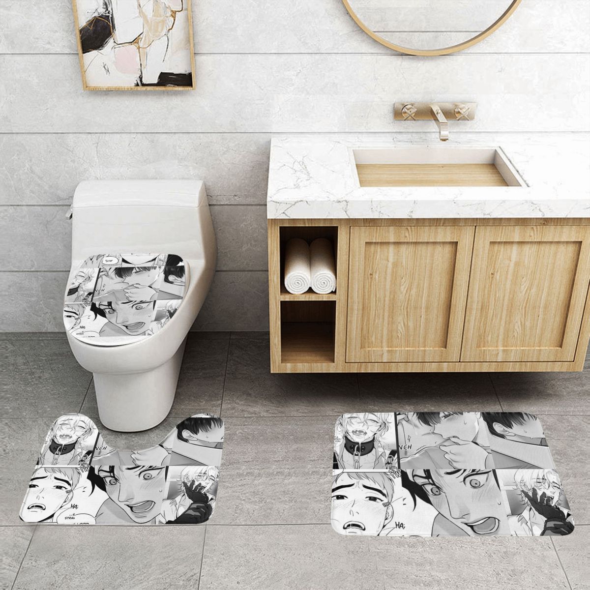 The Good Yaoi Boys 3 Pcs Bath  - đánh giá và giá Home Goods Bathroom Rugs