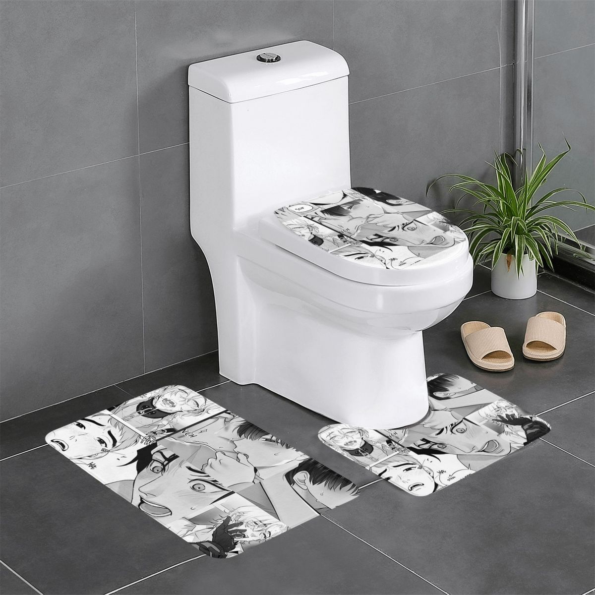 The Good Yaoi Boys 3 Pcs Bath  - đánh giá và giá Home Goods Bathroom Rugs