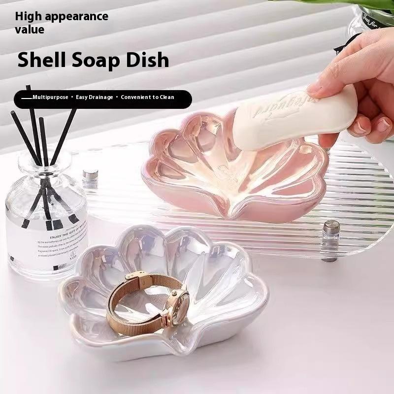1/2Pcs Shell Shape Drain Soap  - đánh giá và giá Home Bathroom Supplies