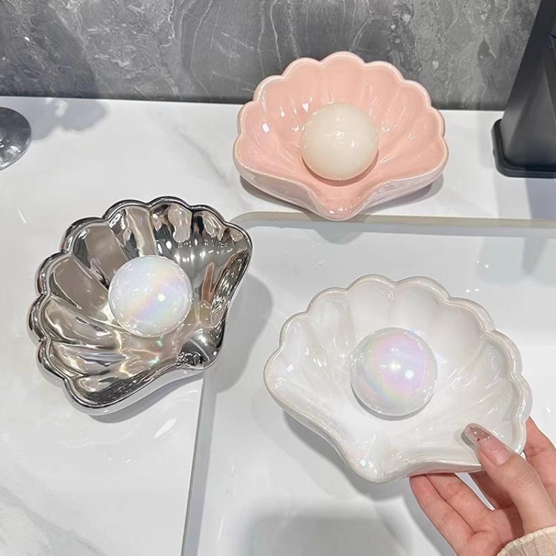 1/2Pcs Shell Shape Drain Soap  - đánh giá và giá Home Bathroom Supplies