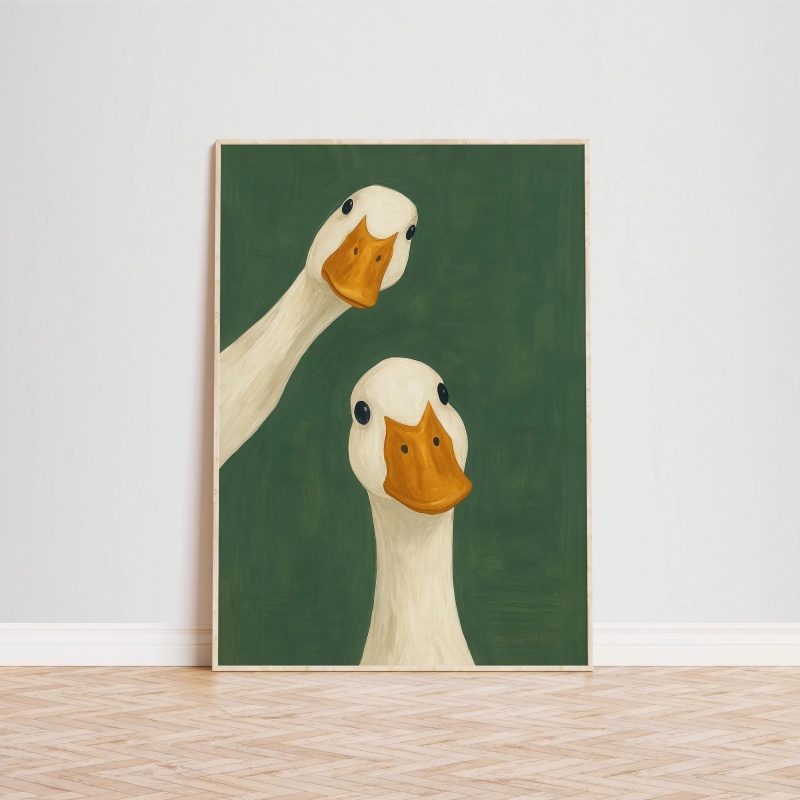 Duck Goose Poster, Funny Bathr - đánh giá và giá Home Bathroom Painting Ideas