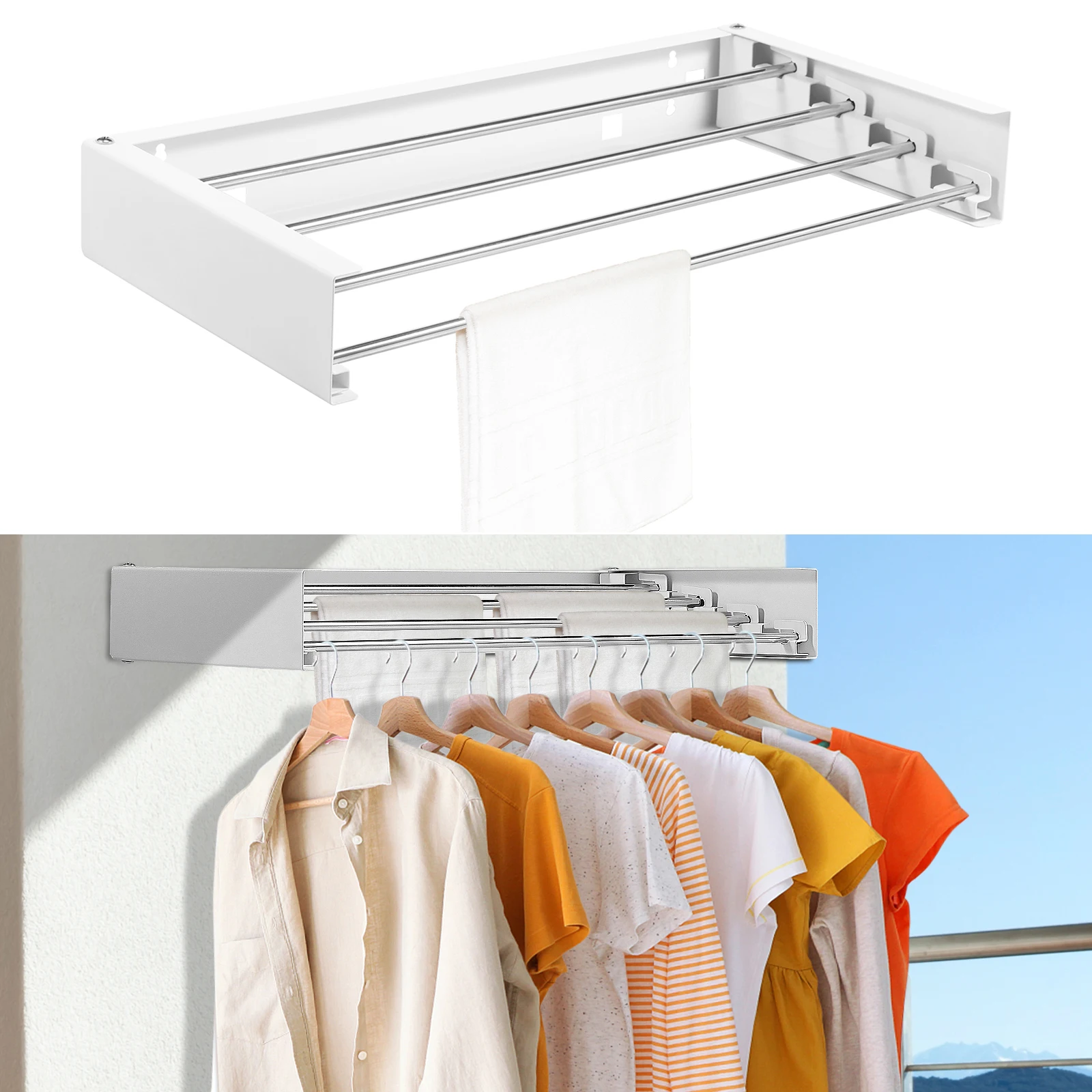 Folding Clothes Hanger Stainle - đánh giá và giá Towel Bar Stainless