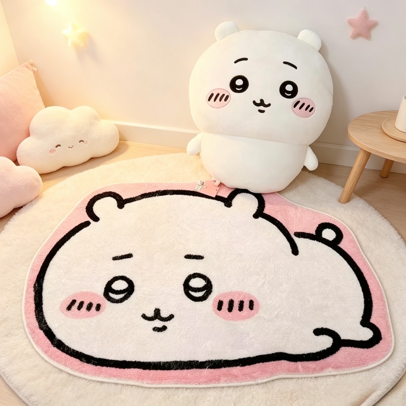 -Chiikawa Cartoon Rug Anime Ha - đánh giá và giá Home Bathroom Supplies