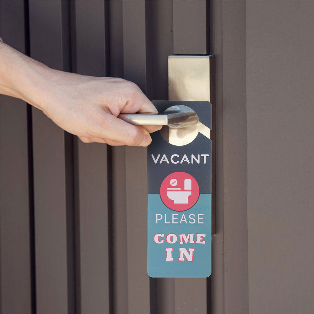 2Pcs Double Side Door Hanging  - đánh giá và giá Home Bathroom Occupied Sign
