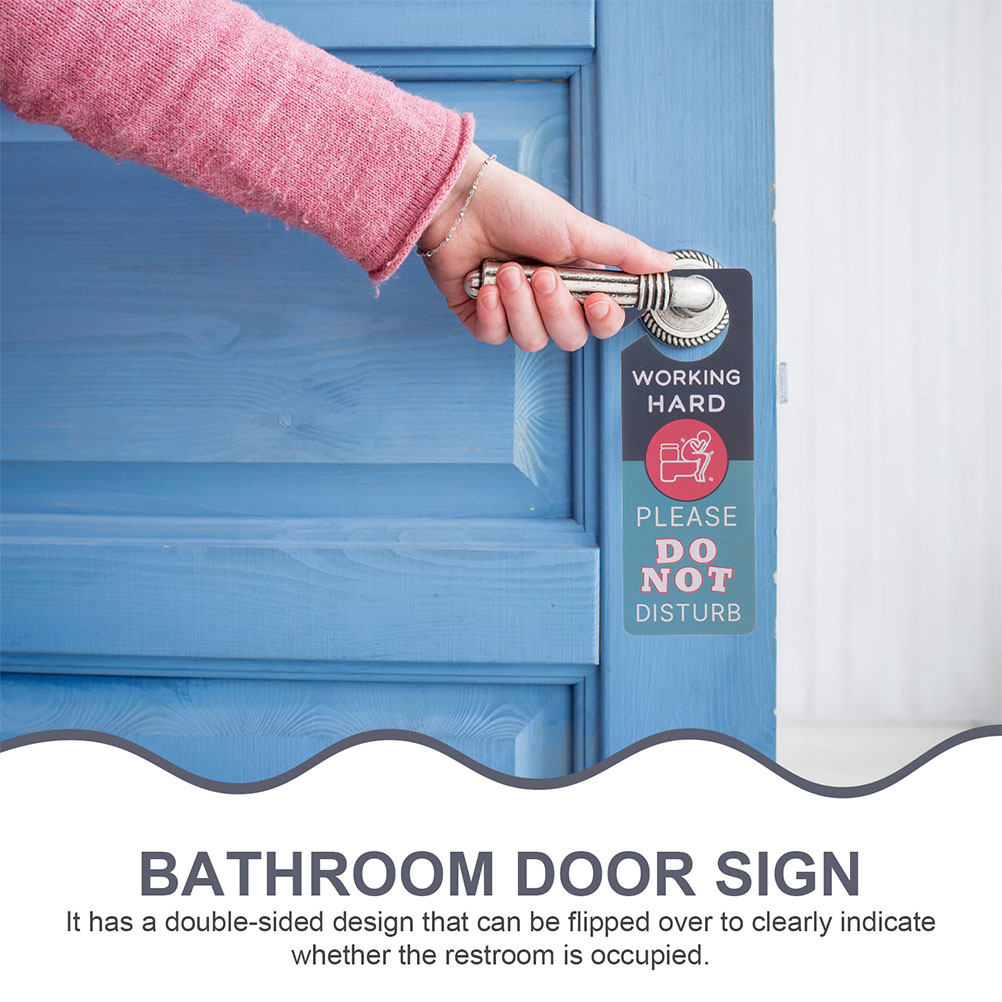2Pcs Double Side Door Hanging  - đánh giá và giá Home Bathroom Occupied Sign